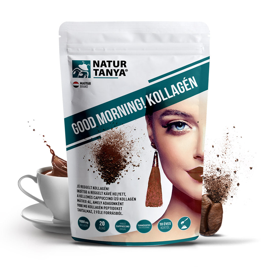 Bună dimineața! Cappuccino cu colagen - peptide de colagen de pește și bovină, biotină, vitamina C și zinc bisglicinat 320g