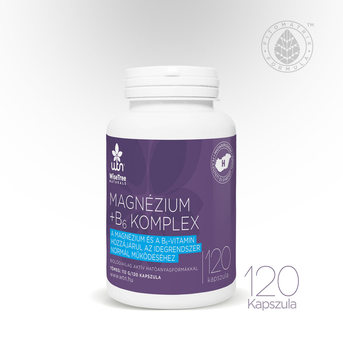 Magneziu Bisglicinat + Vitamina B6 Activă (P5P) – Complex Premium, 120 Capsule | Fără Oxid de Magneziu