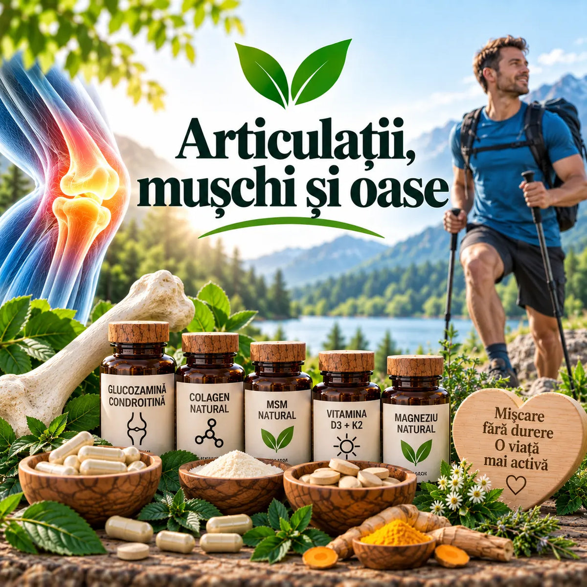 Articulații, Mușchi şi Oase