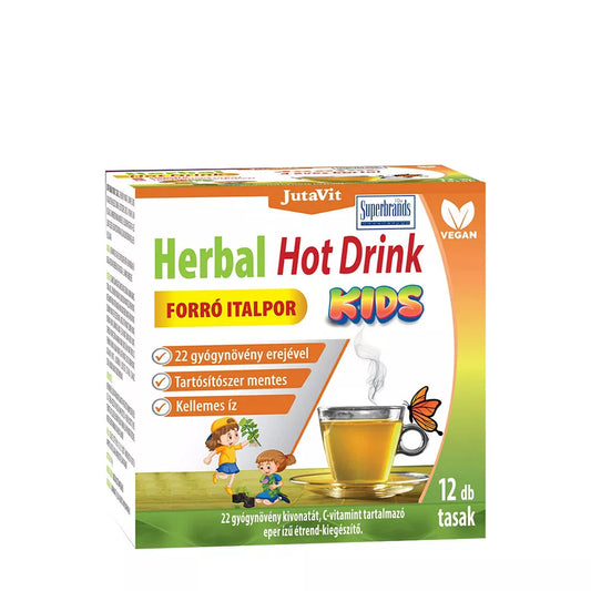 JutaVit Herbal Hot Drink KIDS – Băutură caldă cu plante – 12 plicuri