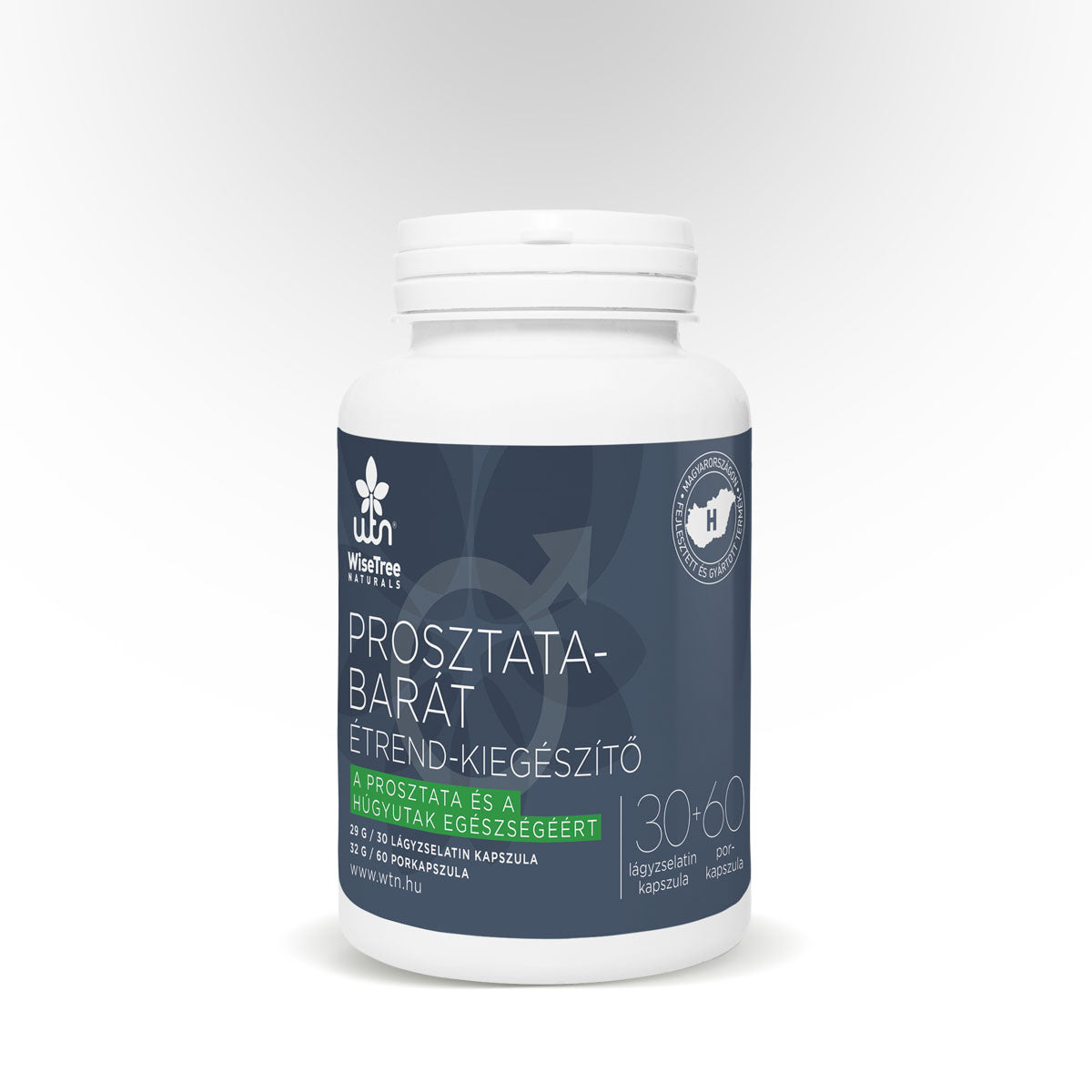 Complex pentru Sănătatea Prostatei WTN – 30+60 Capsule | Formulă Avansată cu Saw Palmetto și Ulei de Dovleac