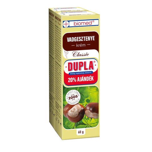 Cremă cu Castan Sălbatic DUBLĂ 2x60 g (120g)