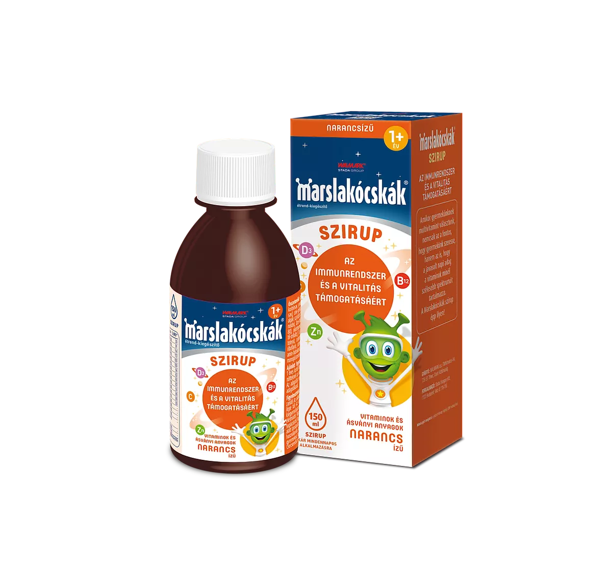 Walmark Marslakócskák – Sirop multivitaminic cu portocală – 150 ml