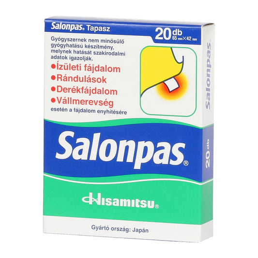 Salonpas Plasturi pentru Ameliorarea Durerii – 20 bucăți