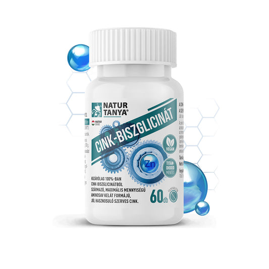 Bisglicinat de zinc - Exclusiv 100% bisglicinat de zinc, forma de chelat de aminoacid cu absorbtie maxima, zinc organic cu biodisponibilitate ridicata, 60 tablete