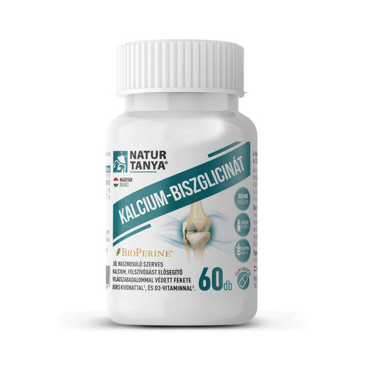CALCIU BISGLICINAT, BioPerine® brevetat și vitamina D3 60 capsule