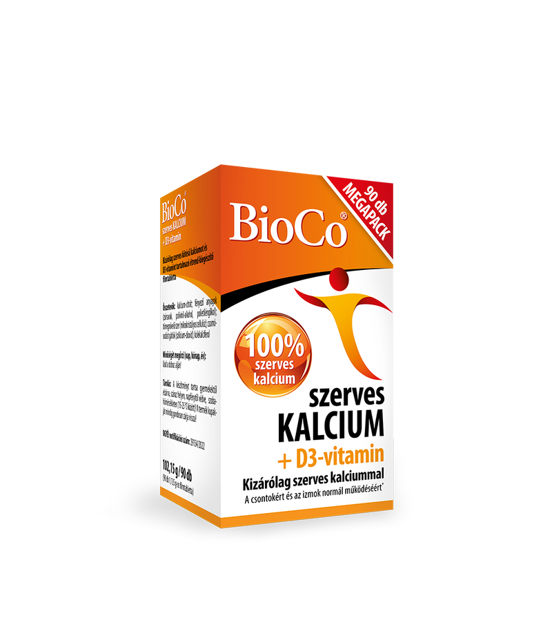 Calciu Organic + Vitamina D3, 90 tablete