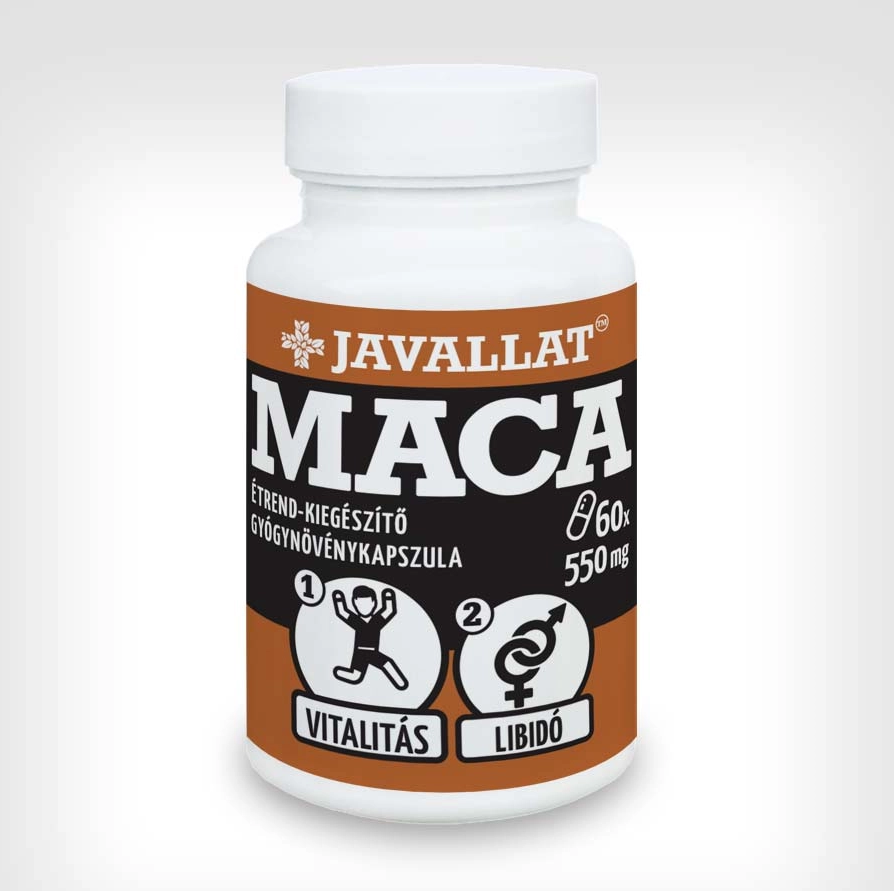 Capsule cu radacina de Maca 550 mg, 60 capsule