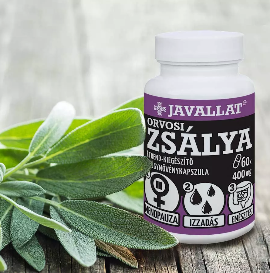 Capsule cu Salvie, realizat din plante medicinale de înaltă calitate, testate și verificate, 60buc