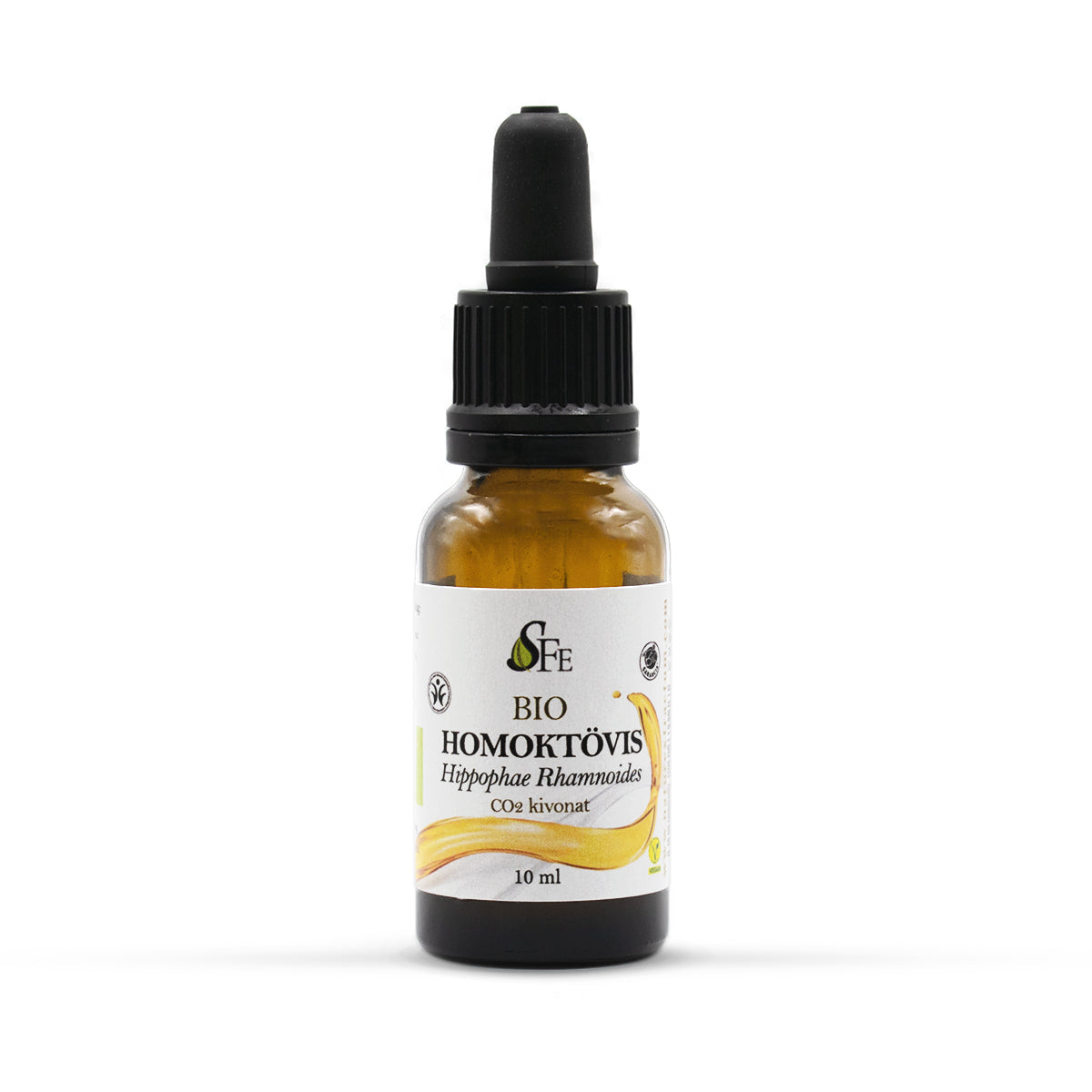 Extract CO₂ Bio de Ulei din Semințe de Cătină (Hippophae rhamnoides) 10 ml – Supercritic Premium Omega 3-6-9-7