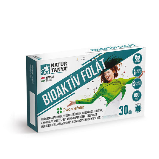 FOLAT BIOACTIV - Cel mai nou folat Quatrefolic® din a 4-a generație, brevetat la nivel mondial! 30 tablete
