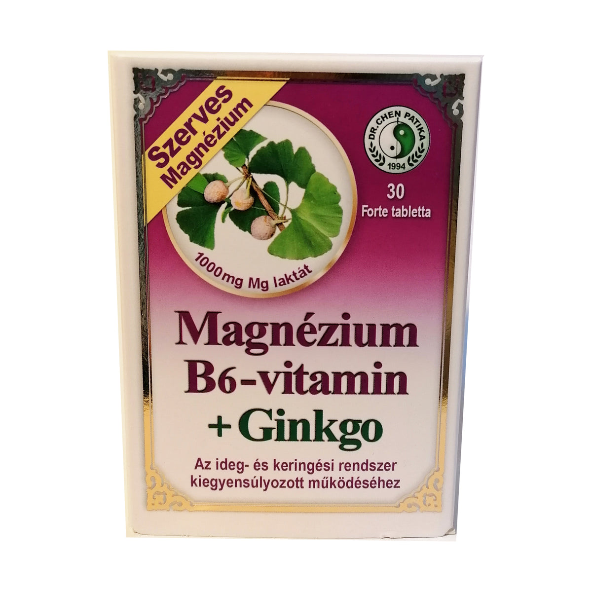 Magneziu + B6 + Ginkgo forte 30 tabl.