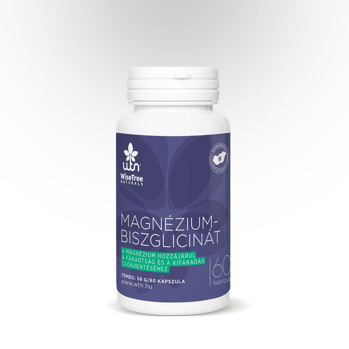 Magneziu Bisglicinat Pur – Fully Reacted, 60 Capsule | Fără Oxid de Magneziu