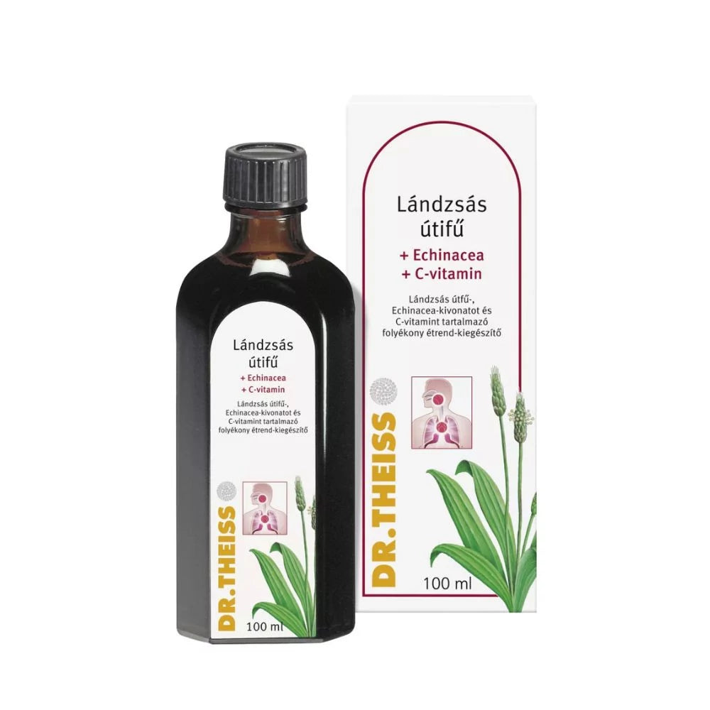 Dr. Theiss Pătlagină + Echinacea + Vitamina C – 100 ml