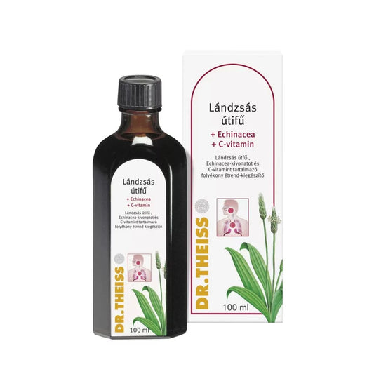 Dr. Theiss Pătlagină + Echinacea + Vitamina C – 100 ml