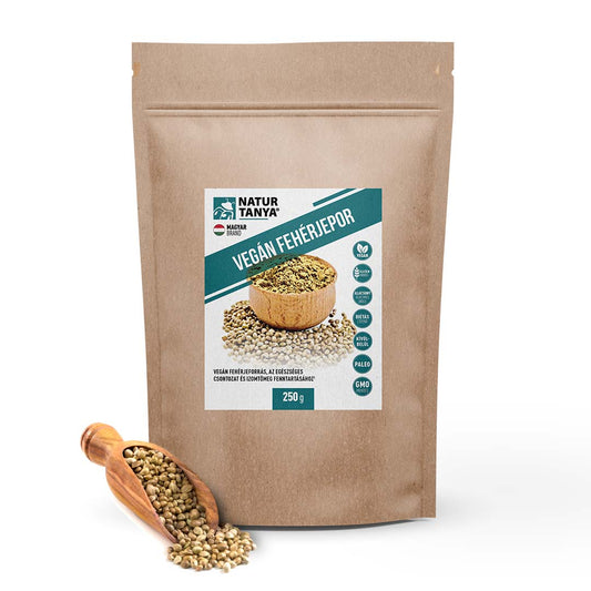 Pudra proteica vegana - Pentru mentinerea sanatatii oaselor si a masei musculare, 250g