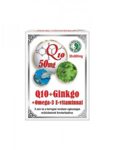 Q10 + Ginkgo + Omega 3, 30 capsule