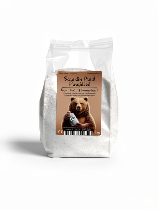 Sare Naturală din Praid 1kg — Neiodată, Fără Aditivi | Murături & Gătit STOC LIMITAT