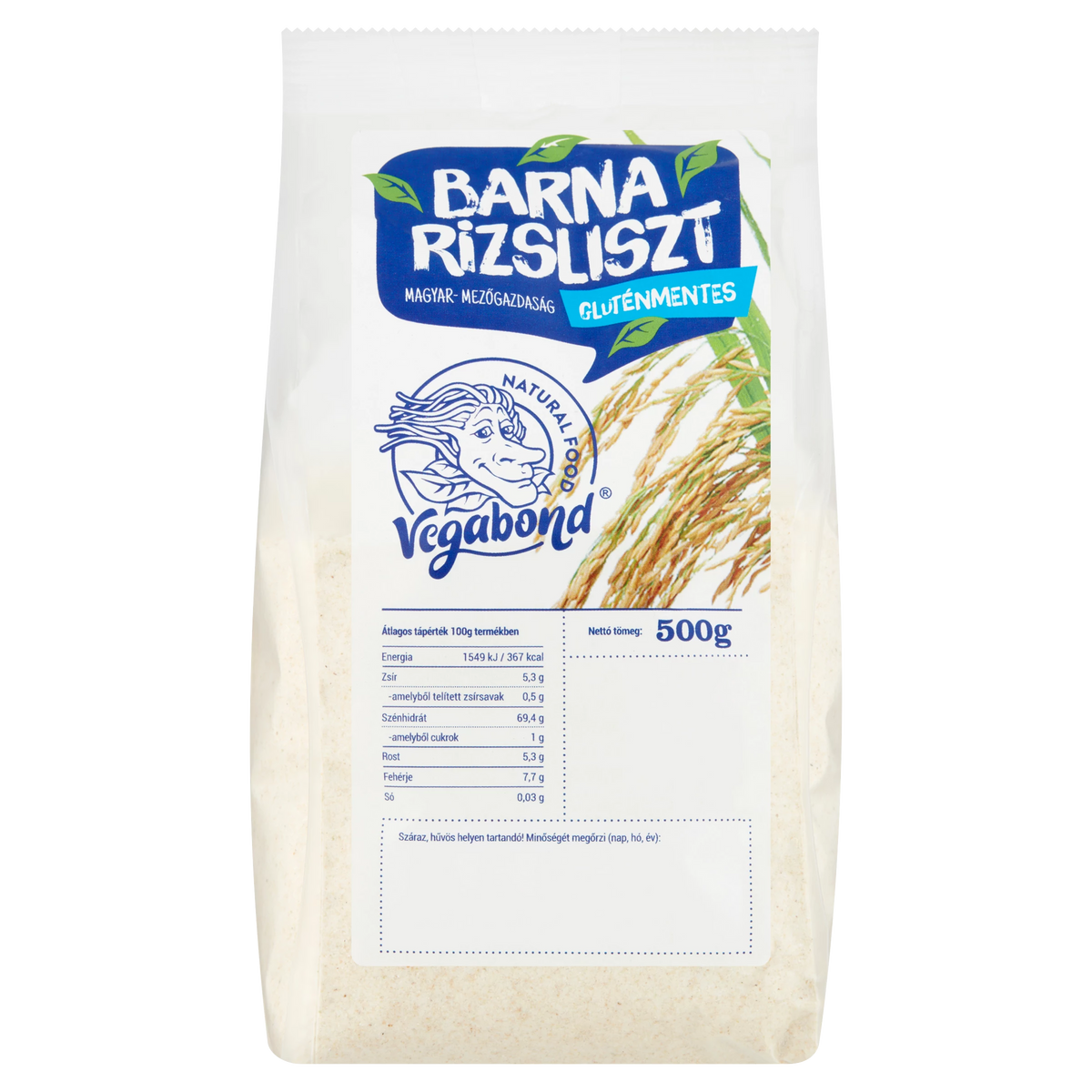 Vegabond Făină de Orez Brun – 500 g