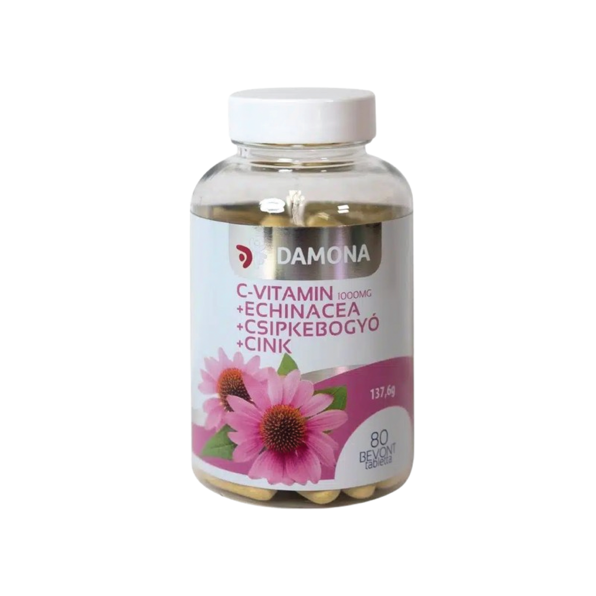 Vitamina C 1000mg + echinacea + măceșe + zinc 80 tabl.